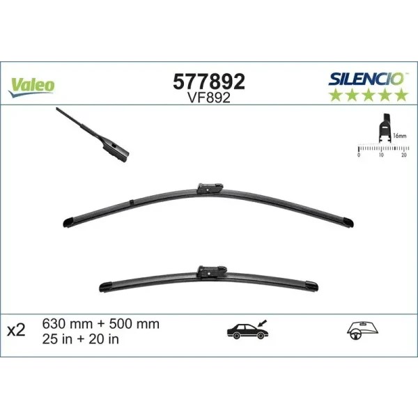 Valeo Silecek Süpürgesi (Takım) – 577892