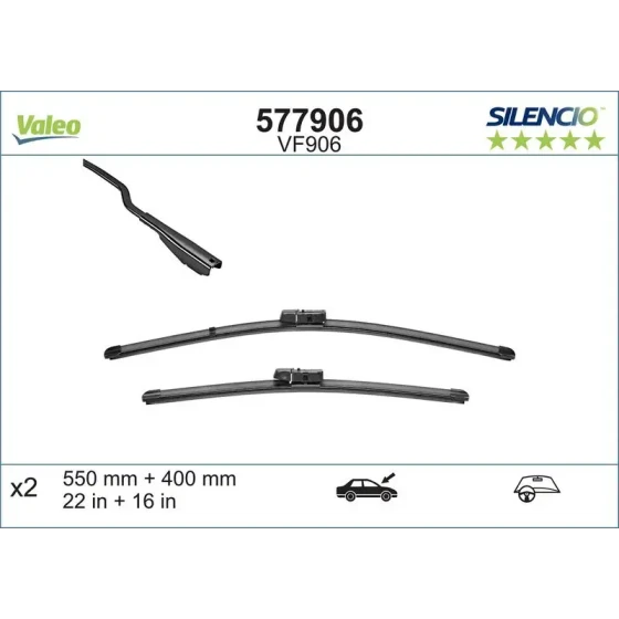 Valeo Silecek Süpürgesi (Takım) – 577906 ürün görseli