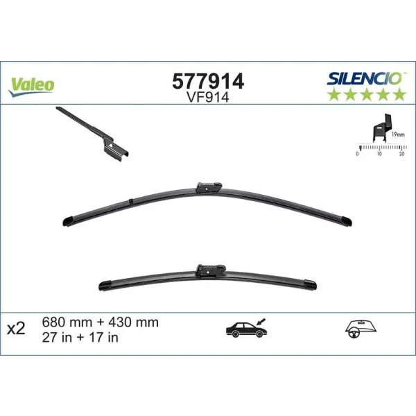 Valeo Silecek Süpürgesi (Takım) – 577914