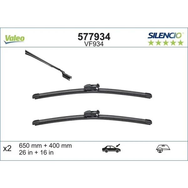 Valeo Silecek Süpürgesi (Takım) – 577934