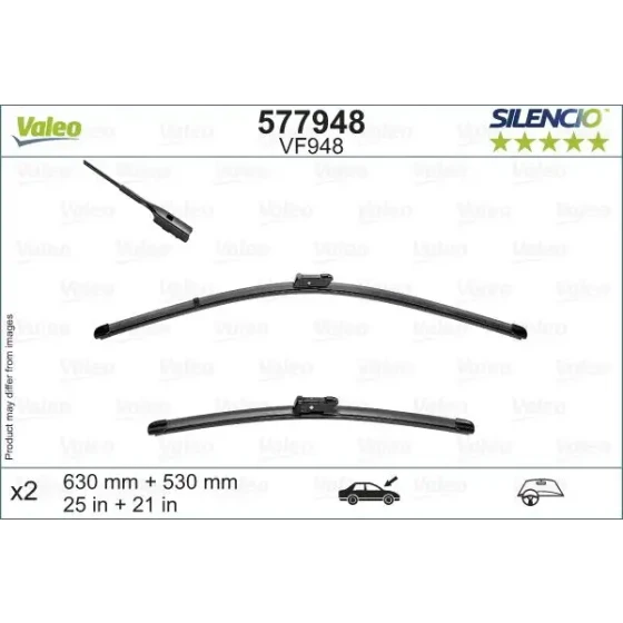 Valeo Silecek Süpürgesi (Takım) – 577948 / OEM 566955426 ürün görseli