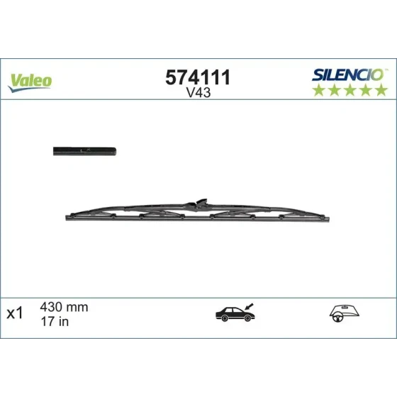 Valeo Silecek Süpürgesi (Tek) – 574111 ürün görseli