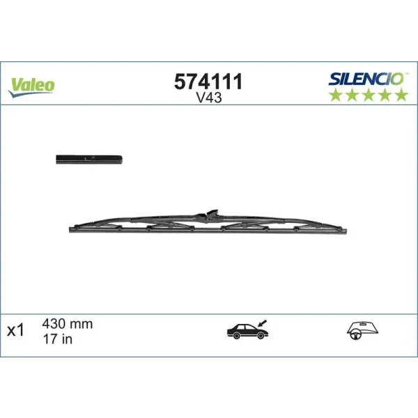 Valeo Silecek Süpürgesi (Tek) – 574111