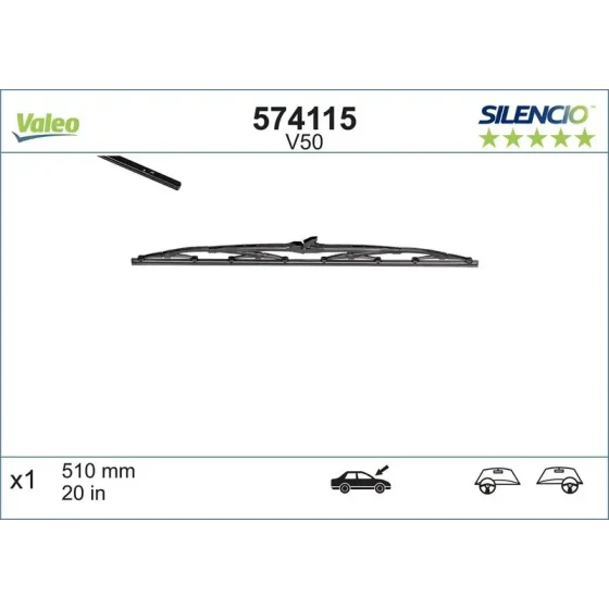 Valeo Silecek Süpürgesi (Tek) – 574115 ürün görseli