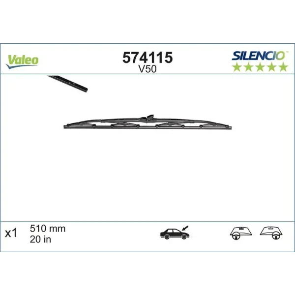 Valeo Silecek Süpürgesi (Tek) – 574115