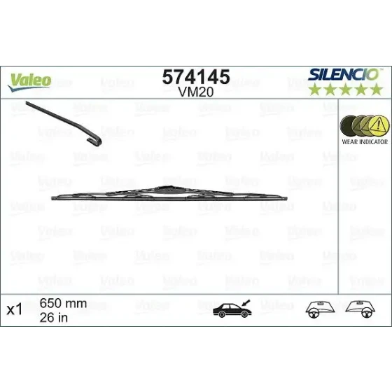 Valeo Silecek Süpürgesi (Tek) – 574145 ürün görseli