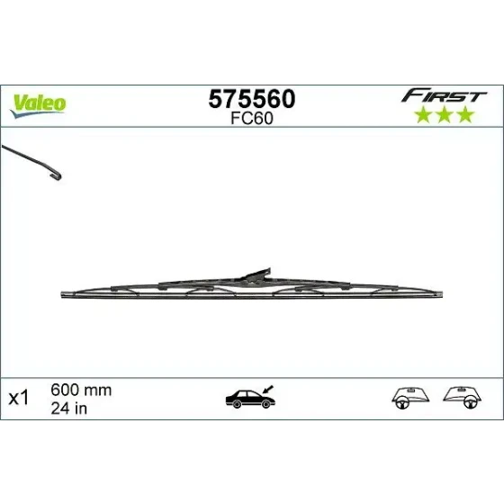 Valeo Silecek Süpürgesi (Tek) – 575560 ürün görseli