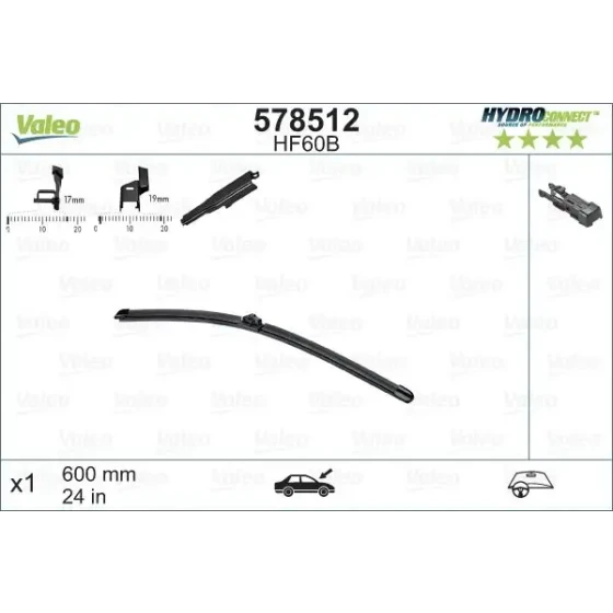 Valeo Silecek Süpürgesi (Tek) – 578512 ürün görseli