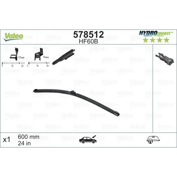 Valeo Silecek Süpürgesi (Tek) – 578512