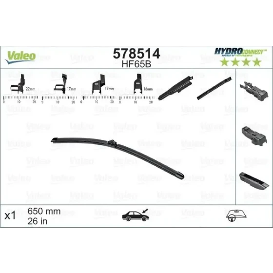 Valeo Silecek Süpürgesi (Tek) – 578514 ürün görseli