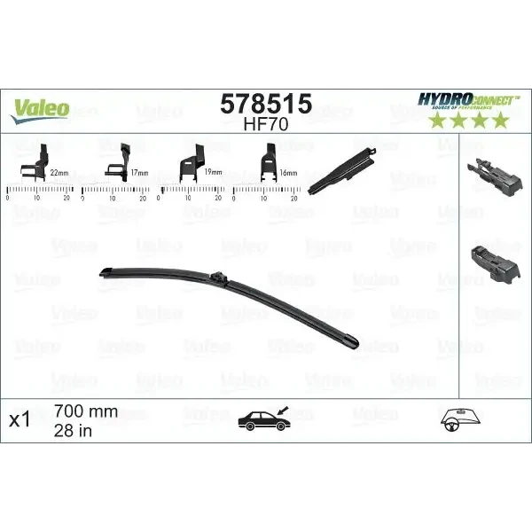 Valeo Silecek Süpürgesi (Tek) – 578515