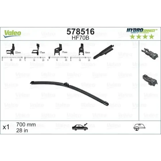 Valeo Silecek Süpürgesi (Tek) – 578516 ürün görseli