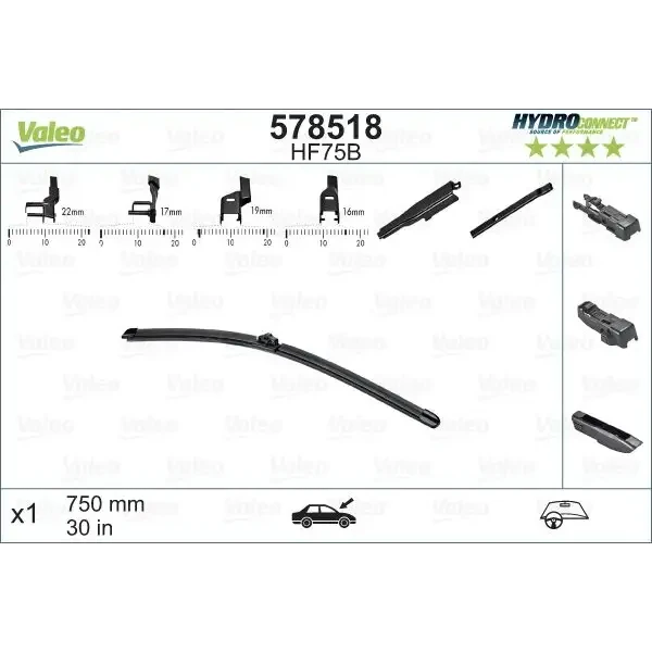 Valeo Silecek Süpürgesi (Tek) – 578518