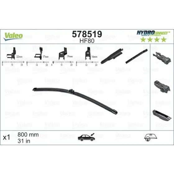 Valeo Silecek Süpürgesi (Tek) – 578519 ürün görseli