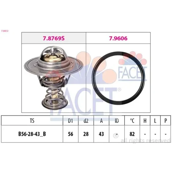 Facet Termostat – 7.8413 / OEM 2551042541 ürün görseli