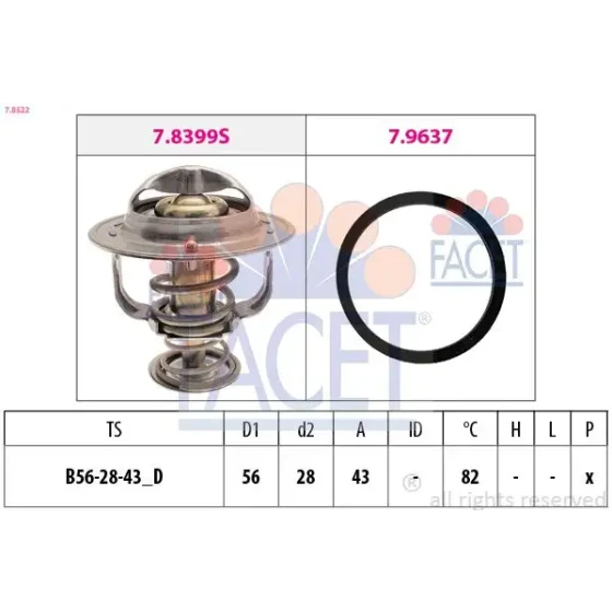 Facet Termostat – 7.8522 ürün görseli