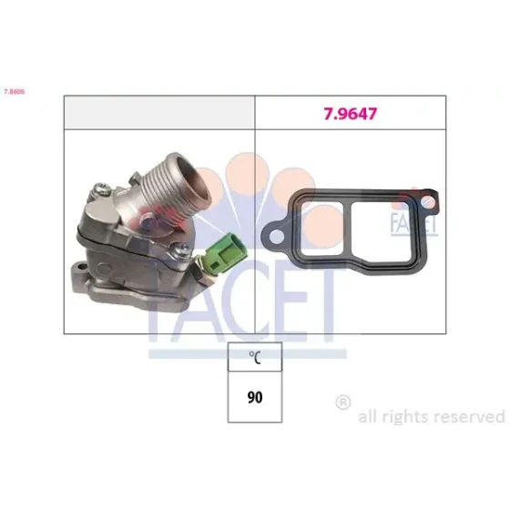 Facet Termostat – 7.8606 ürün görseli