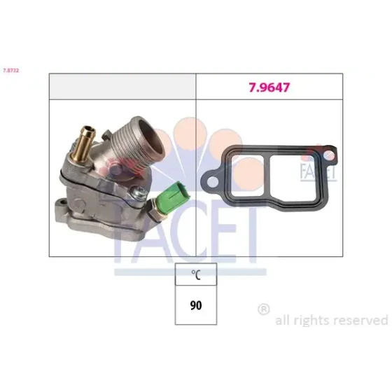 Facet Termostat – 7.8732 / OEM 30777476 ürün görseli