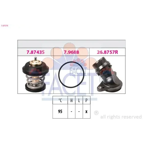 Facet Termostat – 7.8757K / OEM 06H121113B ürün görseli