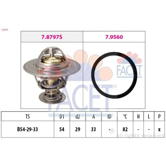 Facet Termostat – 7.8797 / OEM 96868335 ürün görseli