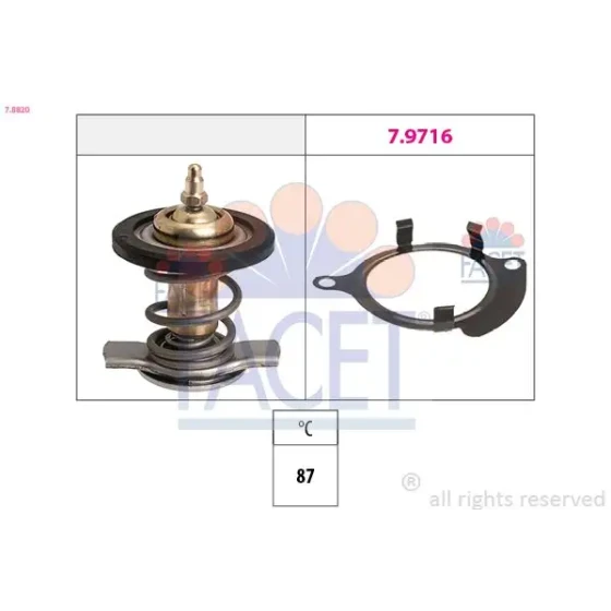 Facet Termostat – 7.8820 / OEM 070121114 ürün görseli