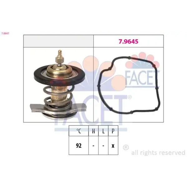 Facet Termostat – 7.8847 / OEM A6122000215