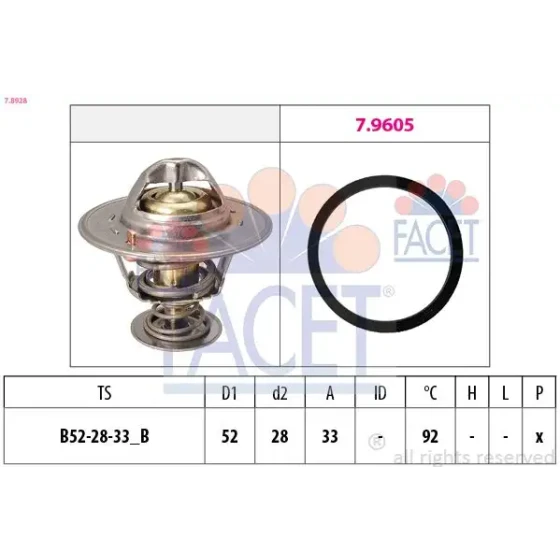 Facet Termostat – 7.8928 / OEM CM5G61J20AA ürün görseli