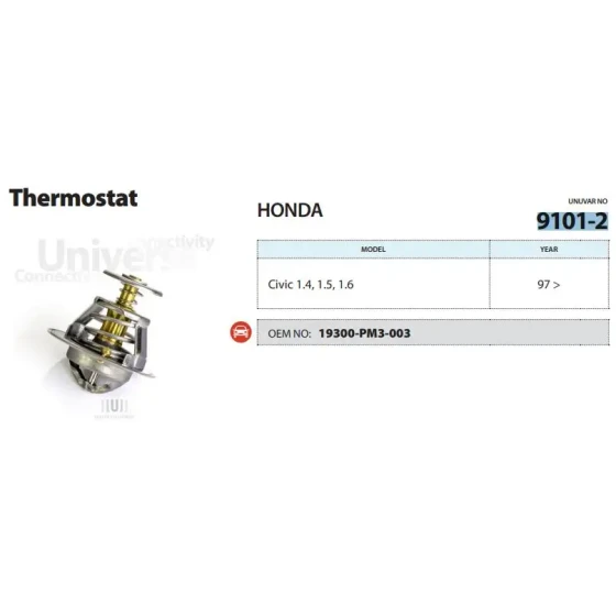 Ünüvar Termostat – 9101-2 / OEM 19300PM3003 ürün görseli