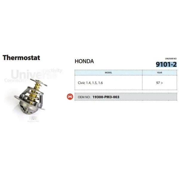 Ünüvar Termostat – 9101-2 / OEM 19300PM3003