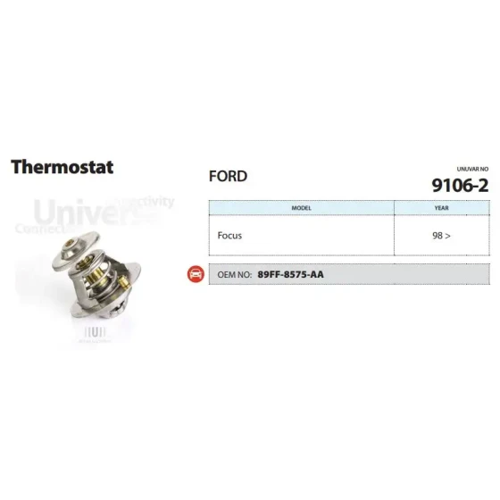 Ünüvar Termostat – 9106-2 / OEM 89FF8575AA ürün görseli