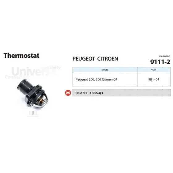 Ünüvar Termostat – 9111-2 / OEM 1336Q1 ürün görseli