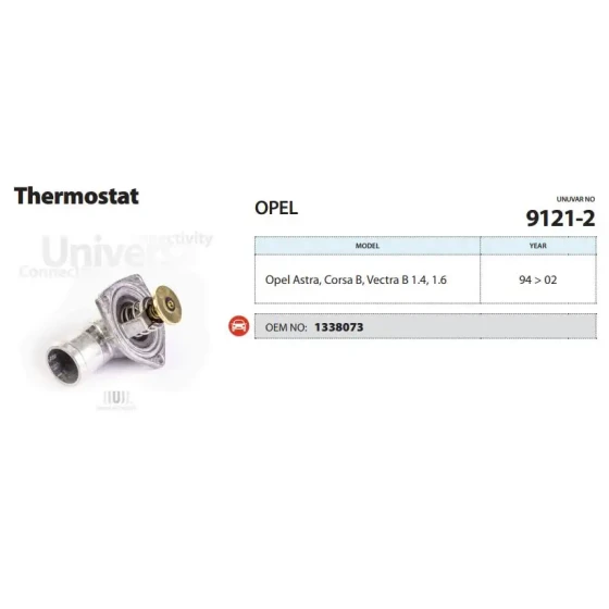 Ünüvar Termostat – 9121-2 / OEM 1338073 ürün görseli