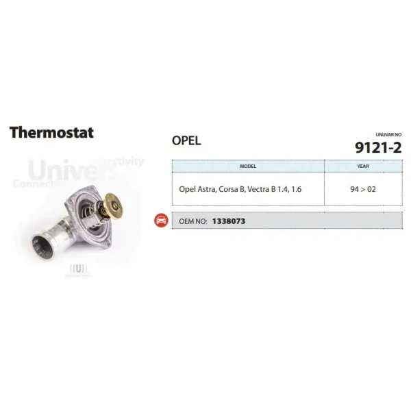 Ünüvar Termostat – 9121-2 / OEM 1338073