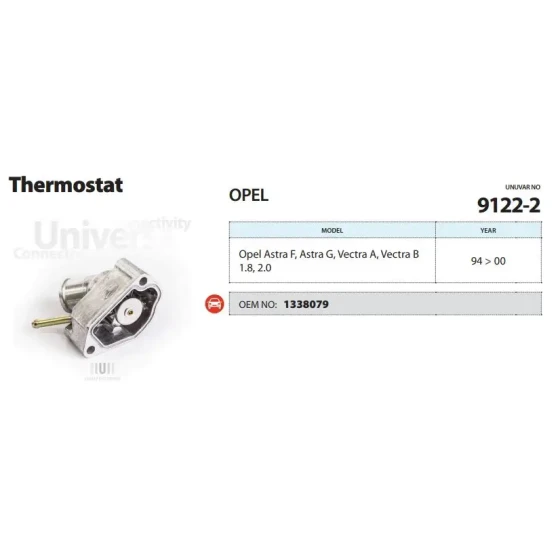 Ünüvar Termostat – 9122-2 / OEM 1338079 ürün görseli