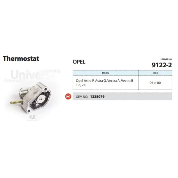 Ünüvar Termostat – 9122-2 / OEM 1338079
