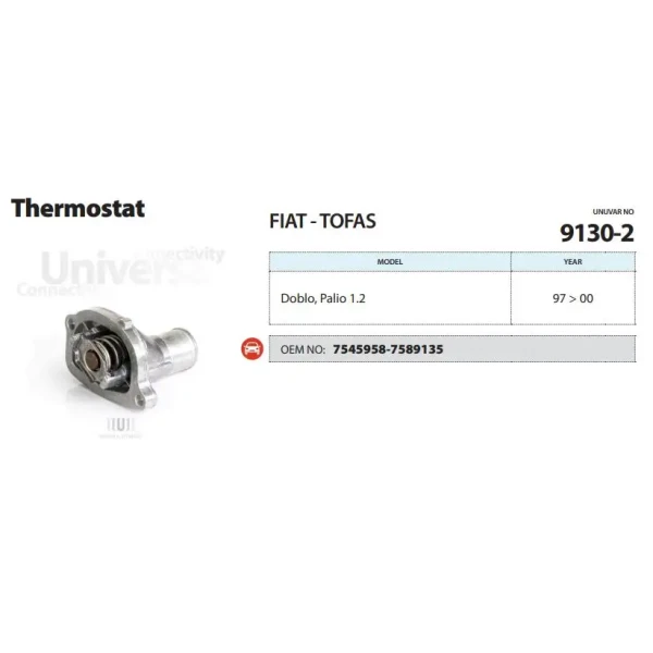 Ünüvar Termostat – 9130-2 / OEM 7589135
