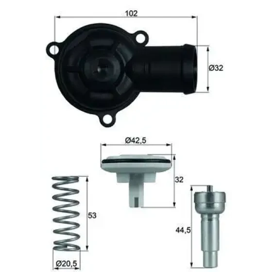 Mahle Termostat – TI22087D / OEM 03C121110A ürün görseli