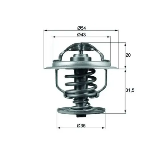 Mahle Termostat – TX10987D / OEM 03G121113A ürün görseli