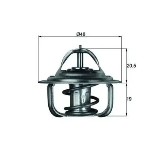 Mahle Termostat – TX192D ürün görseli