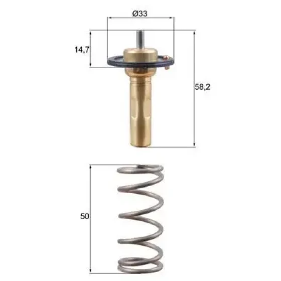 Mahle Termostat – TX26589D ürün görseli