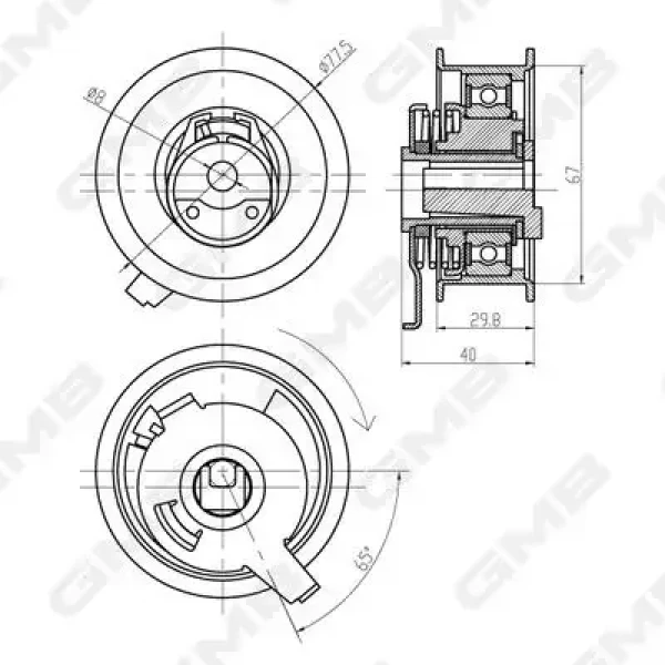 GMB Triger Gergi Rulmanı – GTB0300