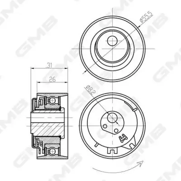GMB Triger Gergi Rulmanı – GTB0480