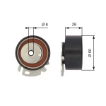 Gates Triger Gergi Rulmanı – T43068 / OEM 46792898