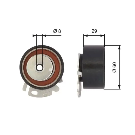 Gates Triger Gergi Rulmanı – T43068 / OEM 46792898 ürün görseli