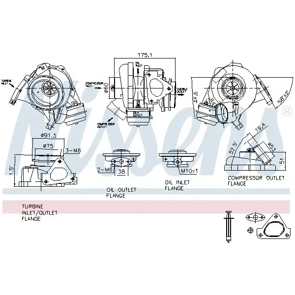 Nissens Turbo (Komple) – 93105 / OEM A6110960799