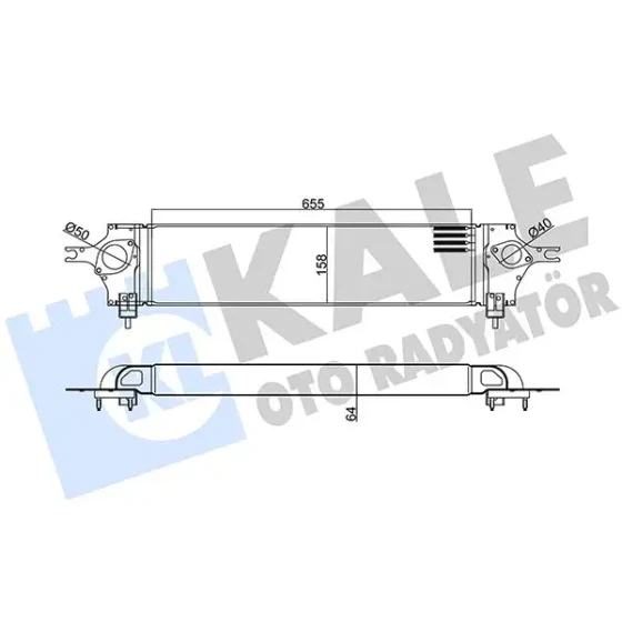 KALE Turbo Radyatörü – 342350 / OEM 14461JD50A ürün görseli