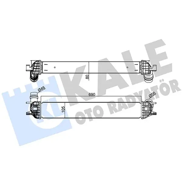 KALE Turbo Radyatörü – 342385 / OEM 144610001N