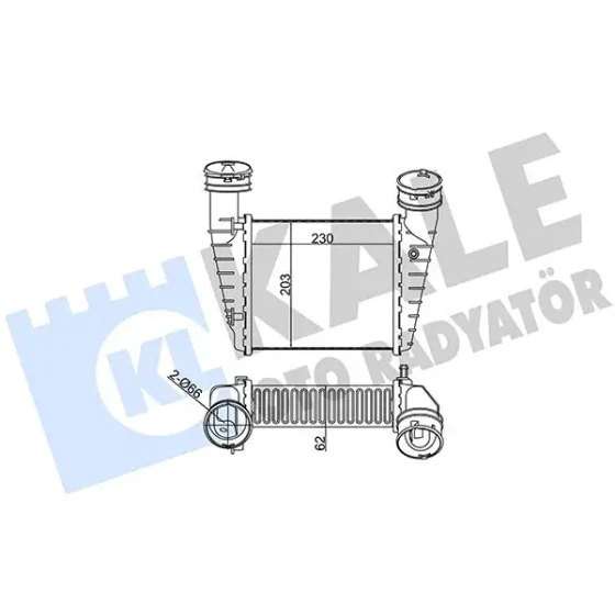 KALE Turbo Radyatörü – 342700 / OEM 8D0145805 ürün görseli
