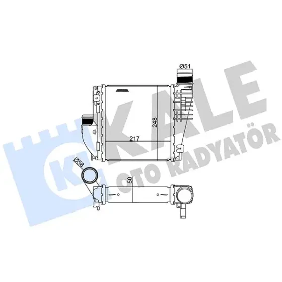 KALE Turbo Radyatörü – 342815 / OEM 9675627980 ürün görseli