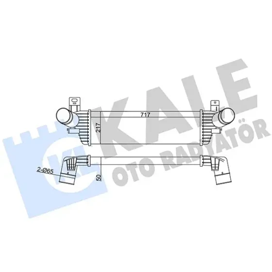 KALE Turbo Radyatörü – 343000 / OEM 7E0145804C ürün görseli